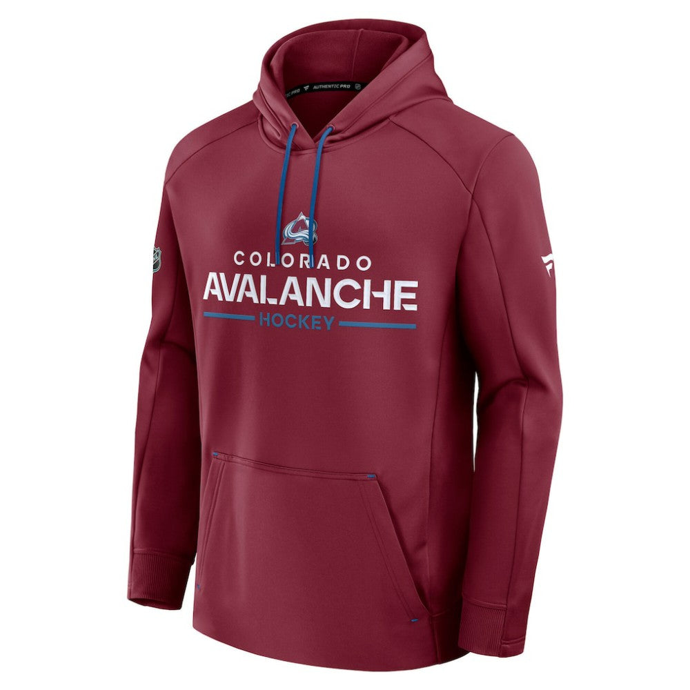 Colorado Avalanche Fanatics Authentic Pro Rink Hoodie - Burgundy | Fanatics Lifestyle