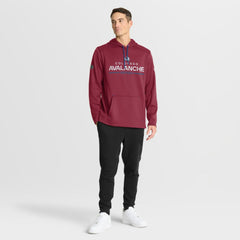 Colorado Avalanche Fanatics Authentic Pro Rink Hoodie - Burgundy | Fanatics Lifestyle