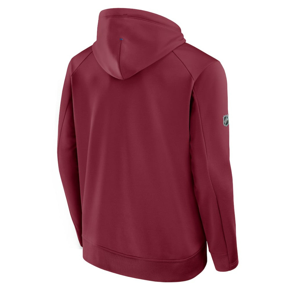 Colorado Avalanche Fanatics Authentic Pro Rink Hoodie - Burgundy | Fanatics Lifestyle
