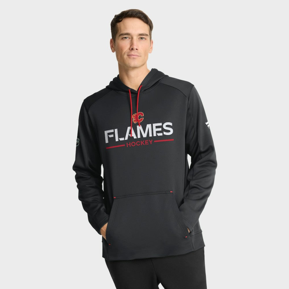 Calgary Flames Fanatics Authentic Pro Rink Hoodie - Black | Fanatics discount