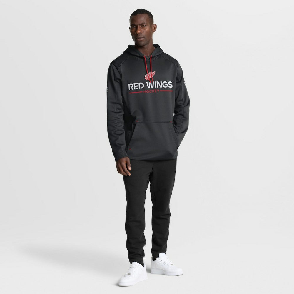 Detroit Red Wings Fanatics Authentic Pro Rink Hoodie - Black | Fanatics on sale