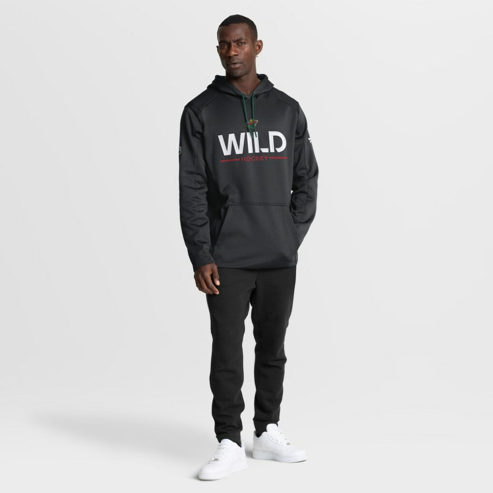 Minnesota Wild Fanatics Authentic Pro Rink Hoodie - Black | Fanatics Clearance