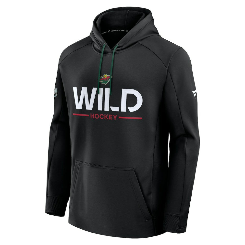 Minnesota Wild Fanatics Authentic Pro Rink Hoodie - Black | Fanatics Clearance
