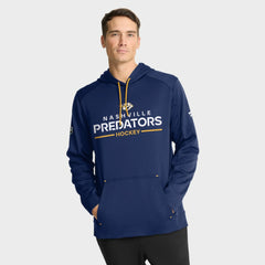 Nashville Predators Fanatics Authentic Pro Rink Hoodie - Navy | Fanatics sale