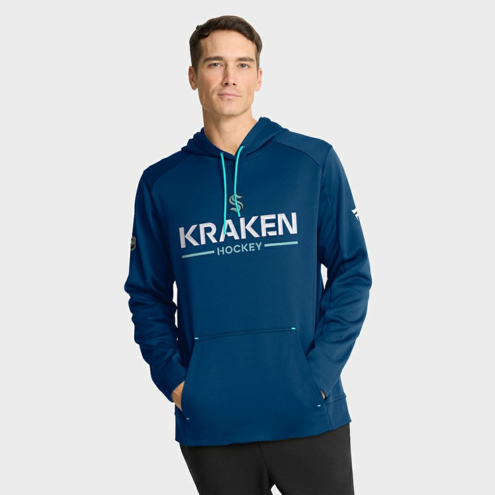 Seattle Kraken Fanatics Authentic Pro Rink Hoodie - Deep Sea Blue | Fanatics discount