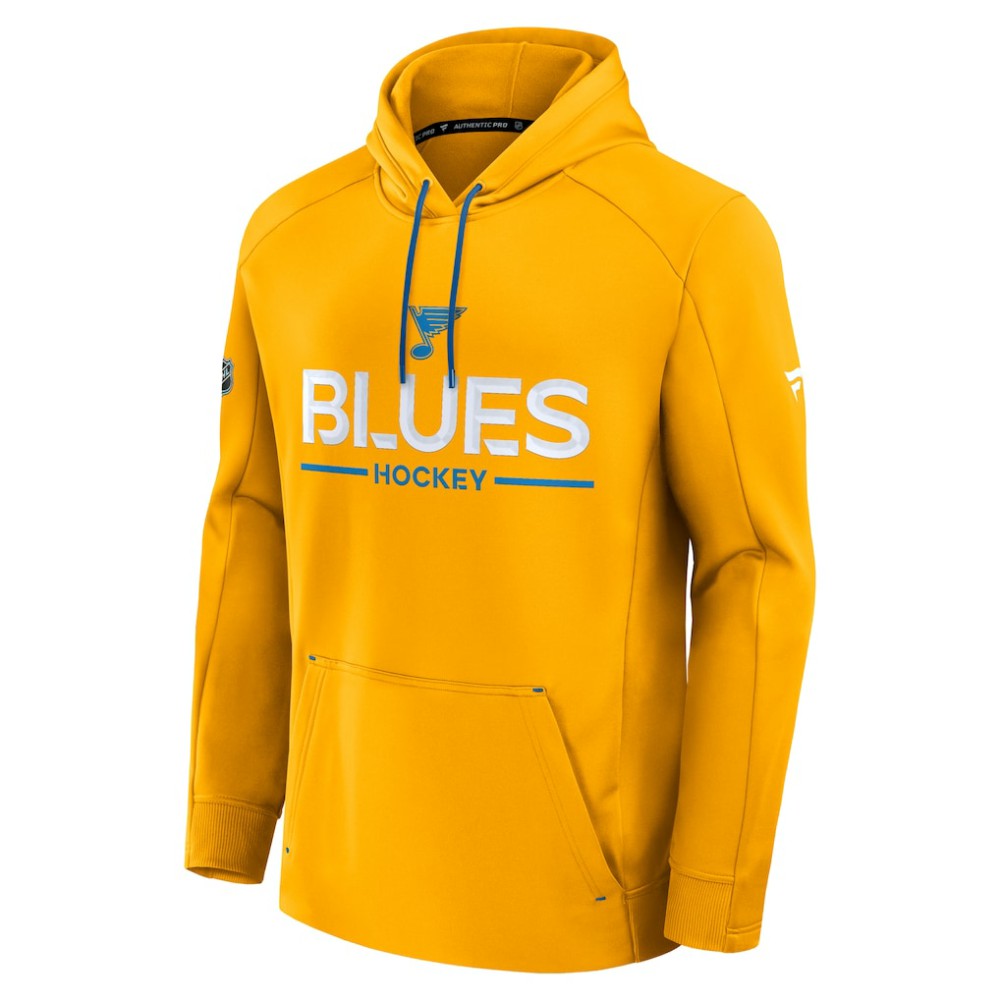 St. Louis Blues Fanatics Authentic Pro Rink Hoodie - Gold | Fanatics discount