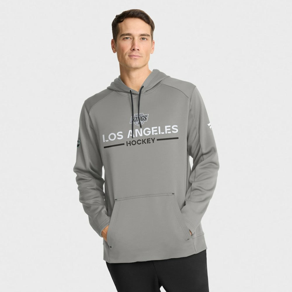 Los Angeles Kings Fanatics Authentic Pro Rink Hoodie - Silver | Fanatics on sale