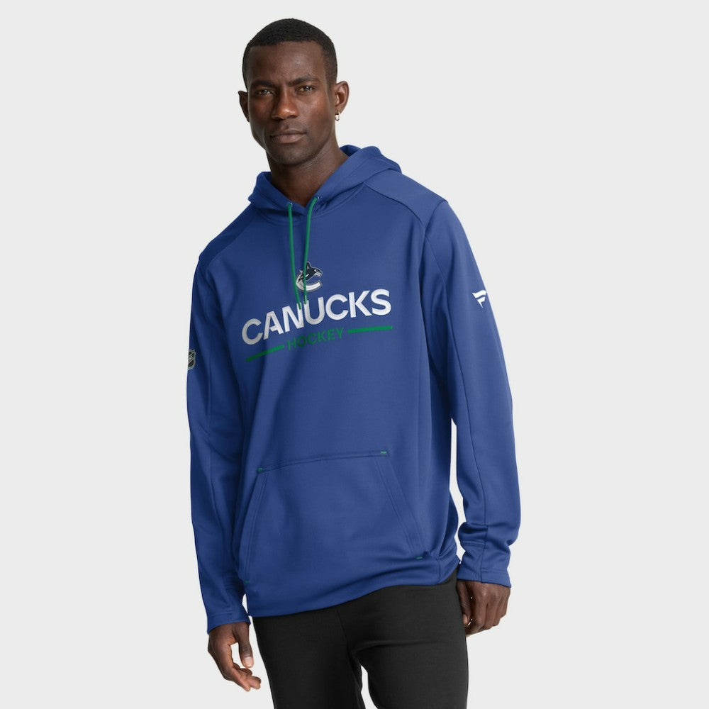 Vancouver Canucks Fanatics Authentic Pro Rink Hoodie - Blue | Fanatics online