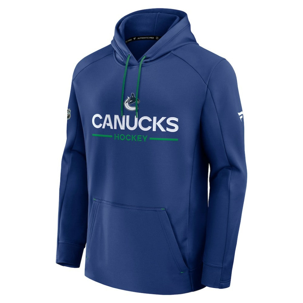 Vancouver Canucks Fanatics Authentic Pro Rink Hoodie - Blue | Fanatics online