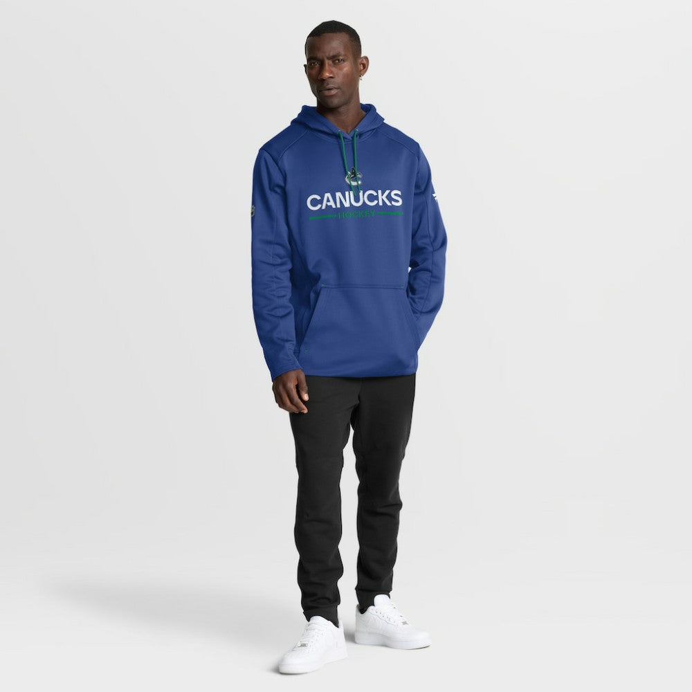 Vancouver Canucks Fanatics Authentic Pro Rink Hoodie - Blue | Fanatics online