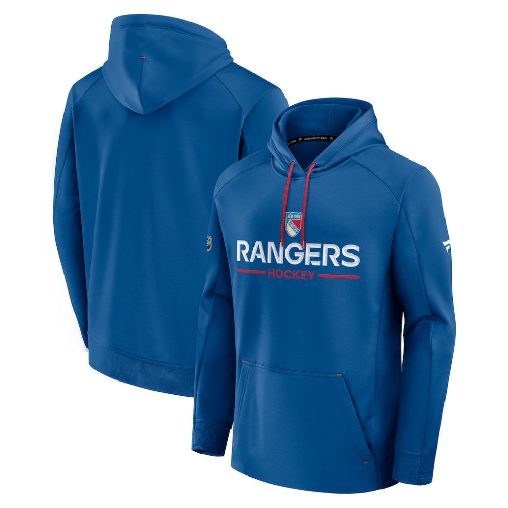 New York Rangers Fanatics Authentic Pro Rink Centennial Hoodie - Blue | Fanatics online