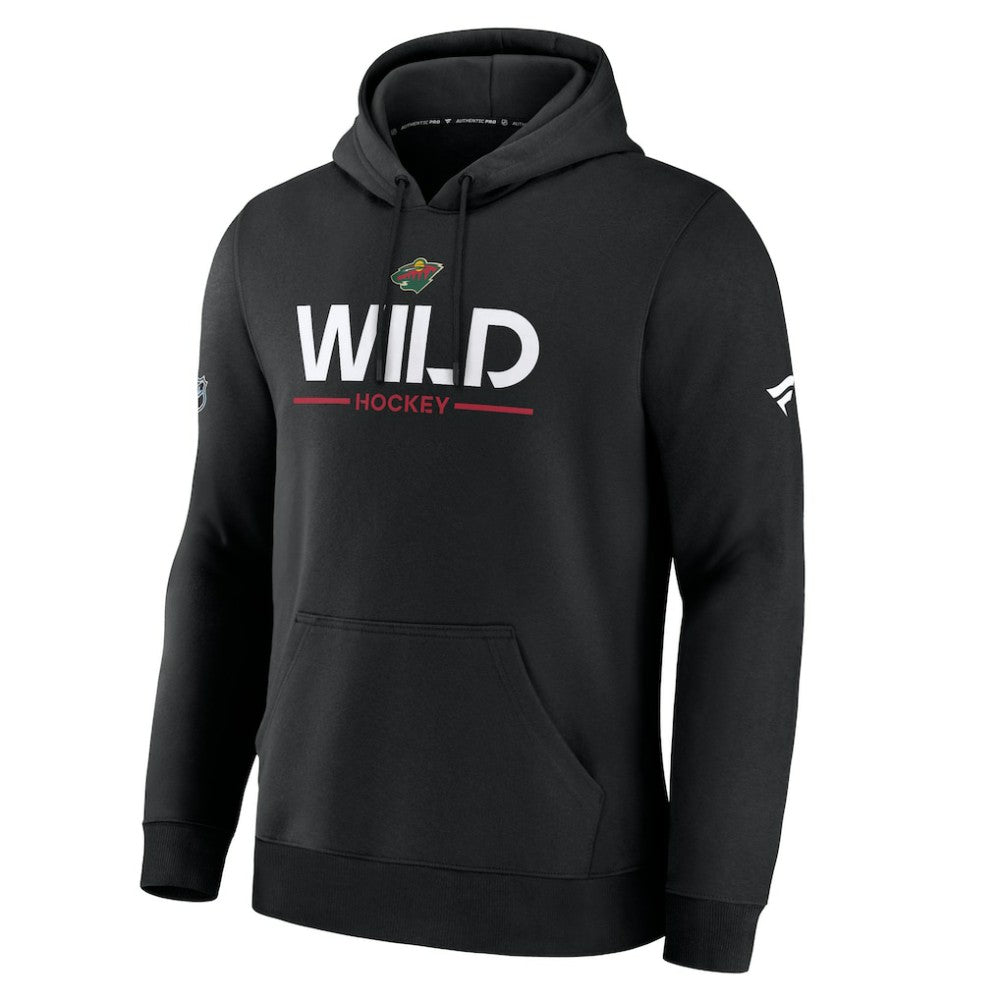 Minnesota Wild Fanatics Authentic Pro Primary Hoodie - Black | Fanatics near me