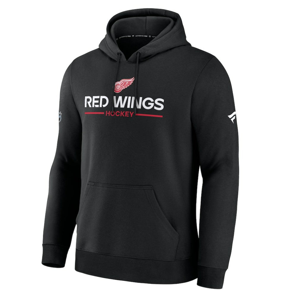 Detroit Red Wings Fanatics Authentic Pro Primary Hoodie - Black | Fanatics Lifestyle