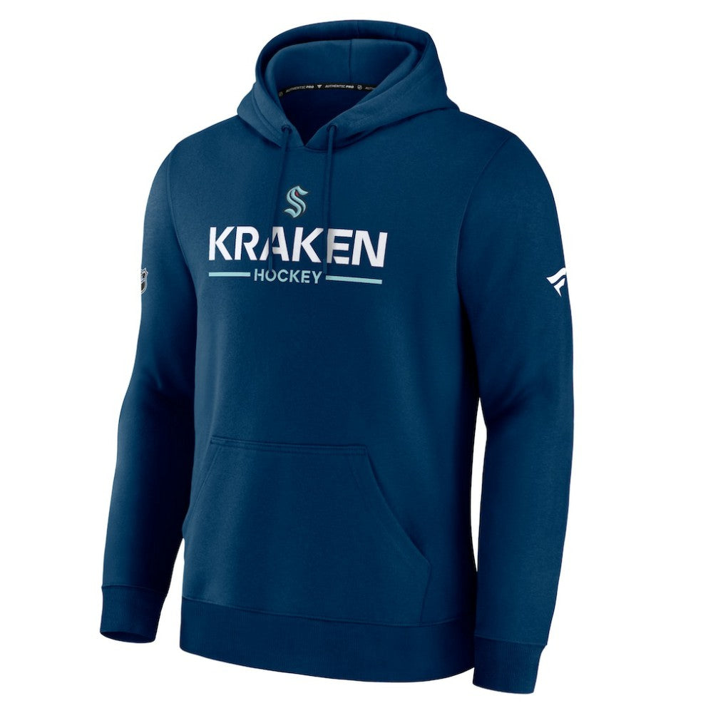 Seattle Kraken Fanatics Authentic Pro Primary Hoodie - Deep Sea Blue | Fanatics Lifestyle