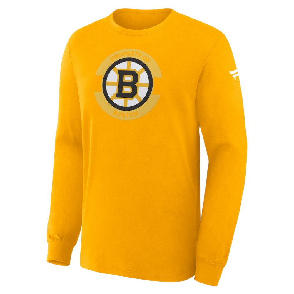 Boston Bruins Fanatics Authentic Pro Property Of Practice Long Sleeve T-Shirt - Gold | Fanatics Clearance
