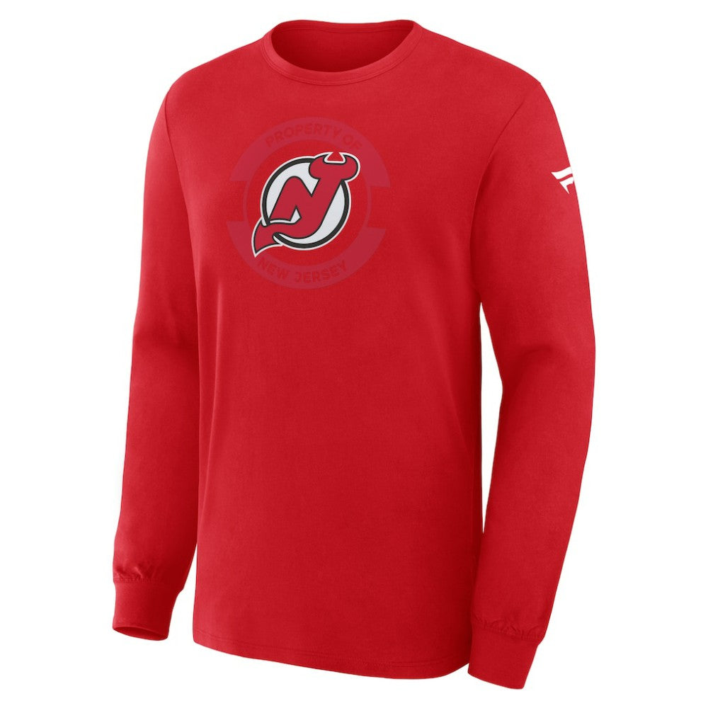 New Jersey Devils Fanatics Authentic Pro Property Of Practice Long Sleeve T-Shirt - Red | Fanatics discount