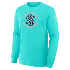 Seattle Kraken Fanatics Authentic Pro Property Of Practice Long Sleeve T-Shirt - Light Blue | Fanatics Lifestyle