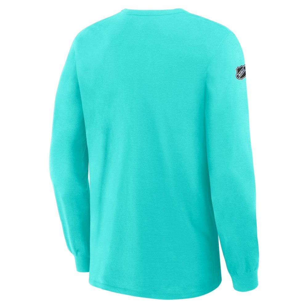 Seattle Kraken Fanatics Authentic Pro Property Of Practice Long Sleeve T-Shirt - Light Blue | Fanatics Lifestyle