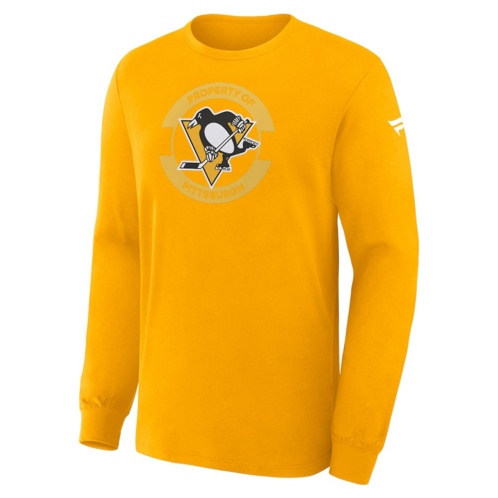 Pittsburgh Penguins Fanatics Authentic Pro Property Of Practice Long Sleeve T-Shirt - Gold | Fanatics sale