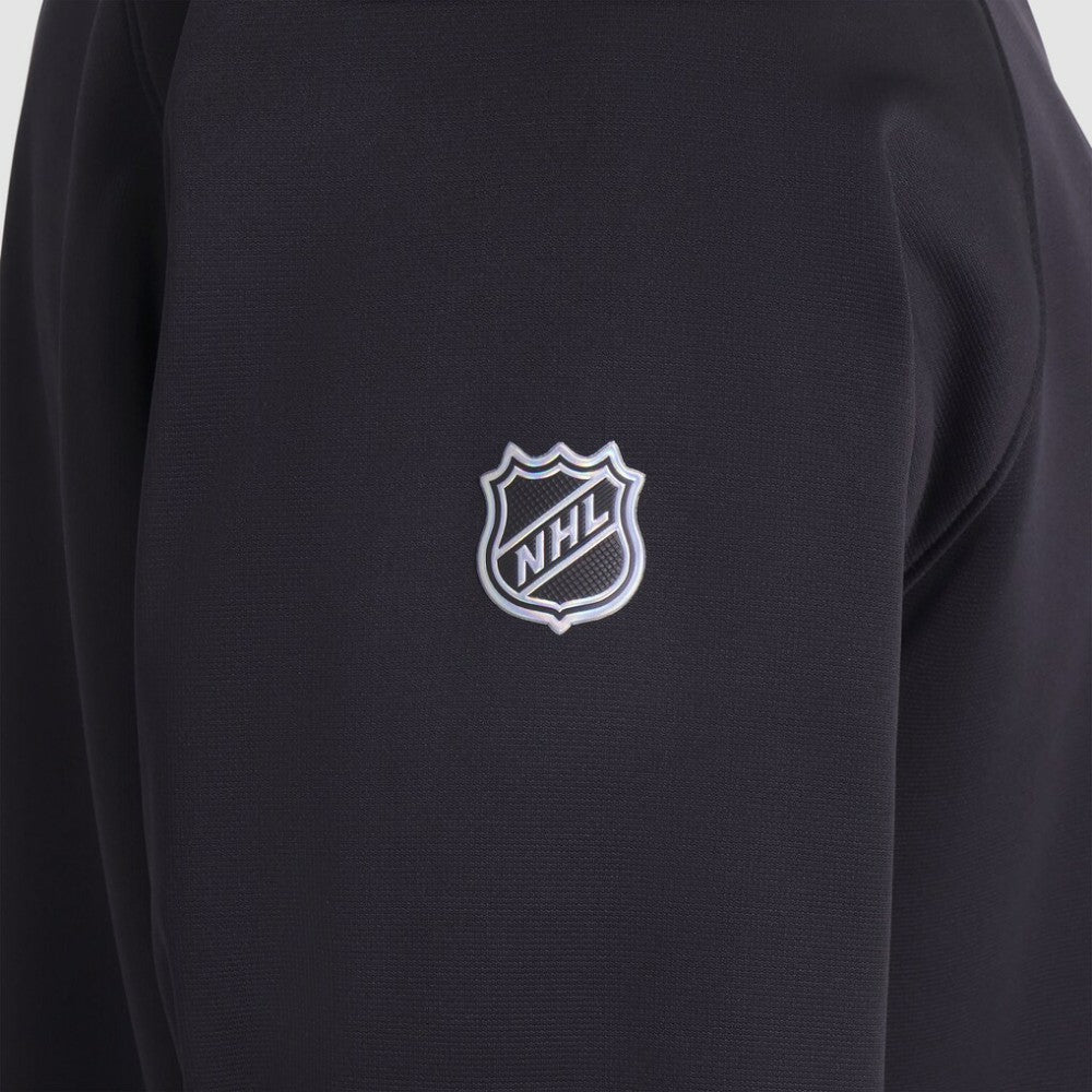 New Jersey Devils Fanatics Authentic Pro Rink Raglan Quarter-Zip Pullover - Black | Fanatics Lifestyle