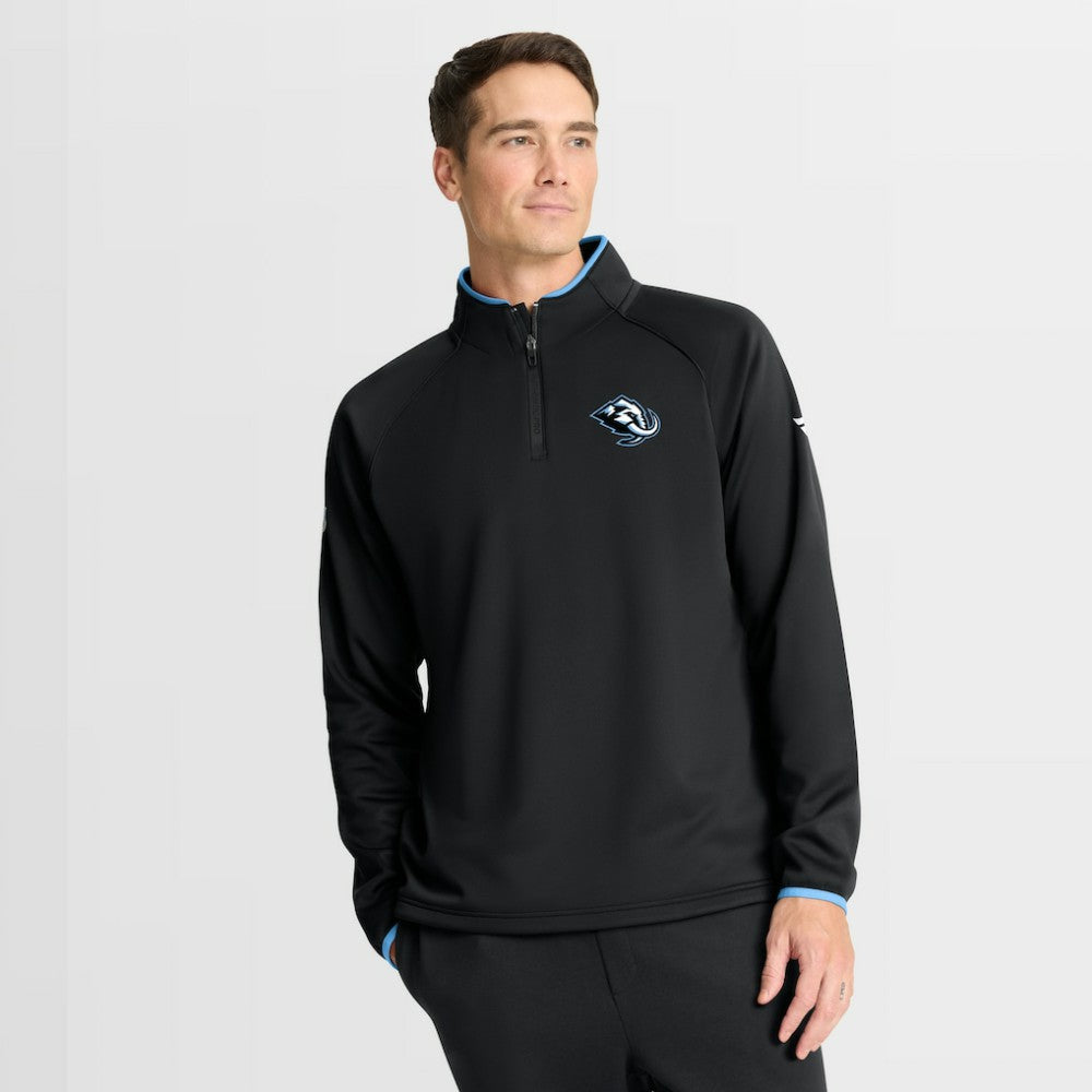 Utah Mammoth Fanatics Authentic Pro Rink Raglan Quarter-Zip Pullover - Black | Fanatics Clearance