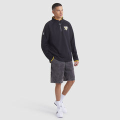 Pittsburgh Penguins Fanatics Authentic Pro Rink Raglan Quarter-Zip Pullover - Black | Fanatics sale