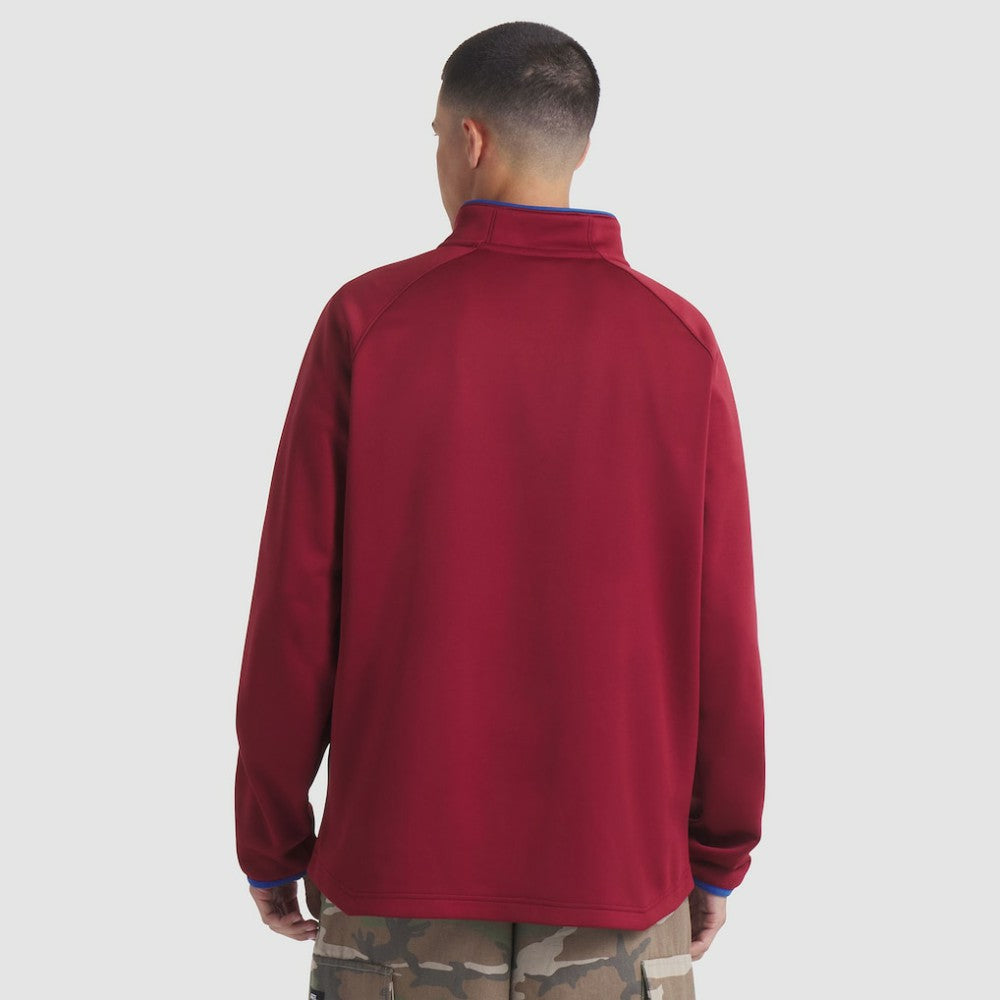 Colorado Avalanche Fanatics Authentic Pro Rink Raglan Quarter-Zip Pullover - Burgundy | Fanatics Lifestyle