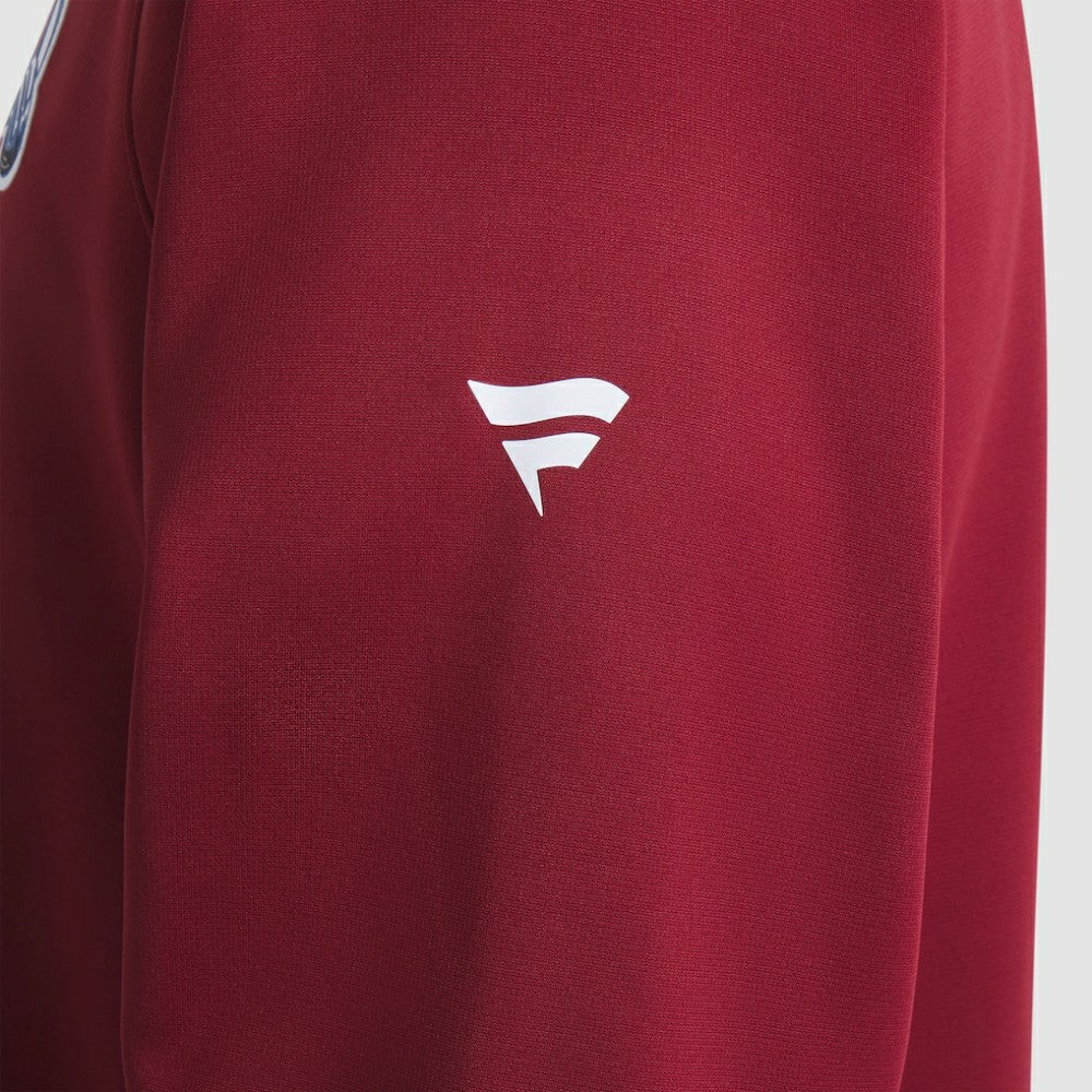 Colorado Avalanche Fanatics Authentic Pro Rink Raglan Quarter-Zip Pullover - Burgundy | Fanatics Lifestyle