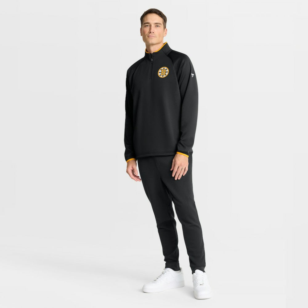 Boston Bruins Fanatics Authentic Pro Rink Raglan Quarter-Zip Pullover - Black | Fanatics on sale