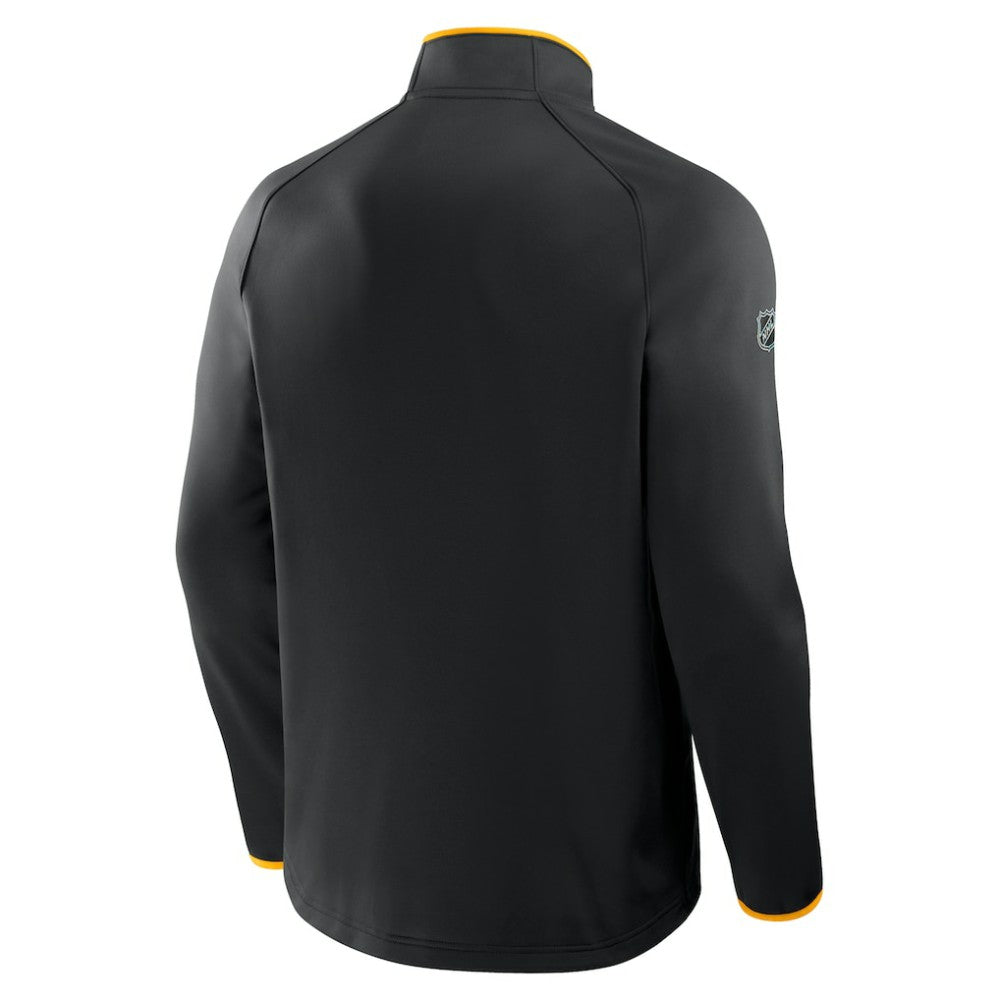 Boston Bruins Fanatics Authentic Pro Rink Raglan Quarter-Zip Pullover - Black | Fanatics on sale