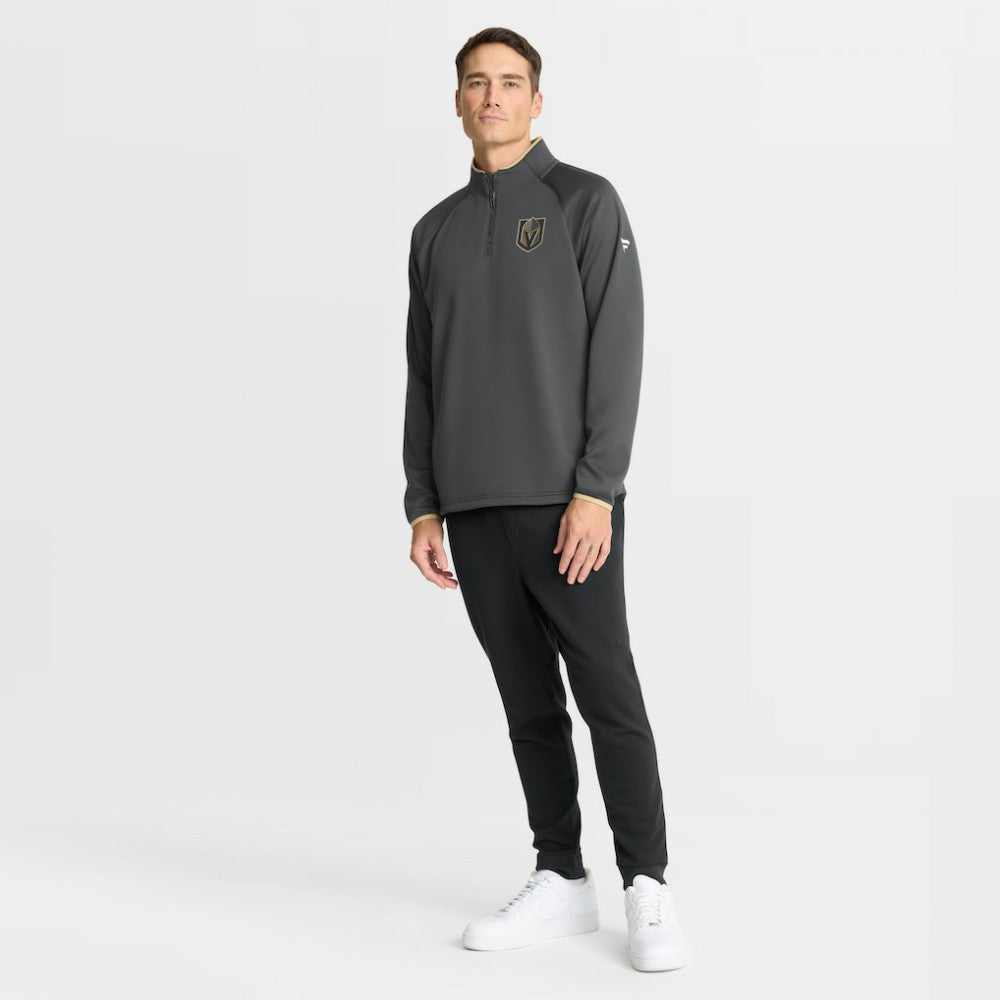Vegas Golden Knights Fanatics Authentic Pro Rink Raglan Quarter-Zip Pullover - Black | Fanatics online