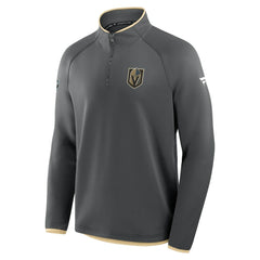 Vegas Golden Knights Fanatics Authentic Pro Rink Raglan Quarter-Zip Pullover - Black | Fanatics online