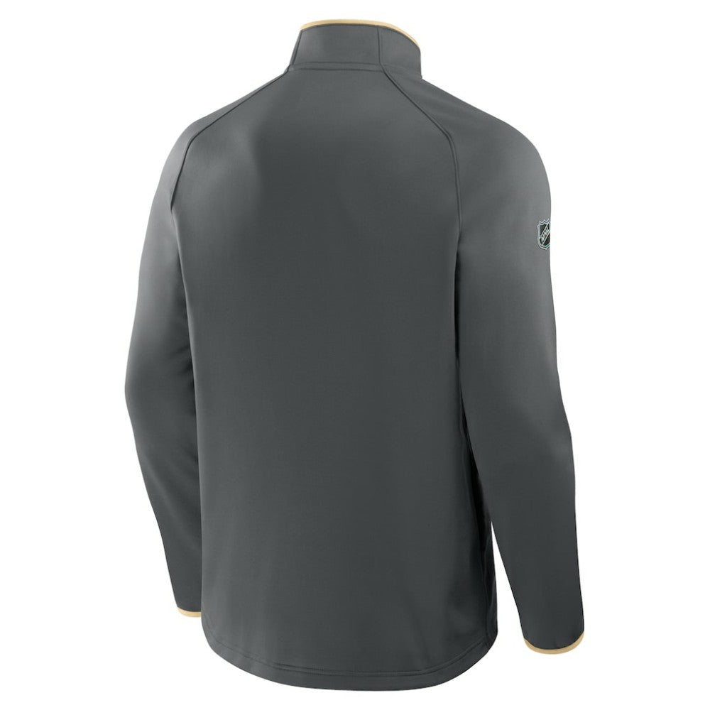 Vegas Golden Knights Fanatics Authentic Pro Rink Raglan Quarter-Zip Pullover - Black | Fanatics online