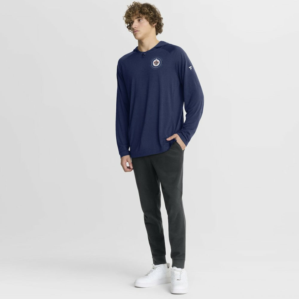 Winnipeg Jets Fanatics Authentic Pro Rink Hoodie - Navy | Fanatics Clearance