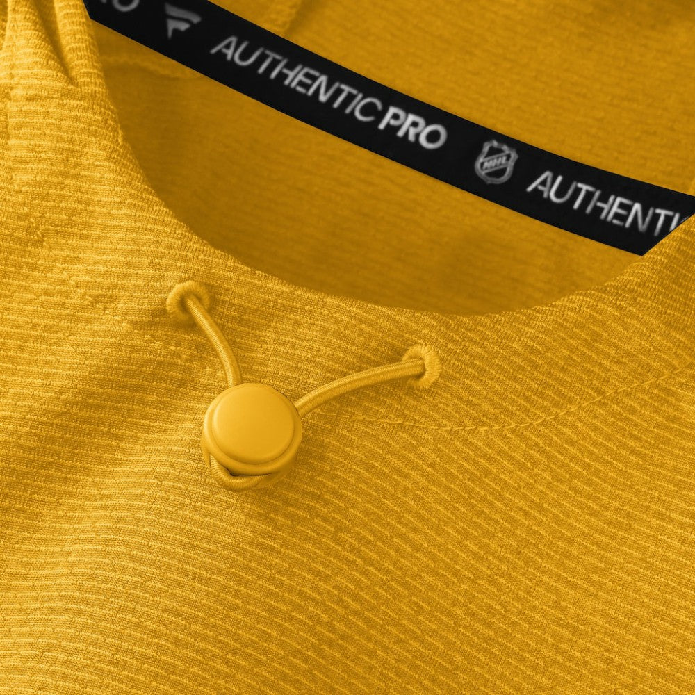 Nashville Predators Fanatics Authentic Pro Rink Hoodie - Gold | Fanatics Lifestyle