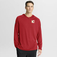 Calgary Flames Fanatics Authentic Pro Rink Hoodie - Red | Fanatics near me