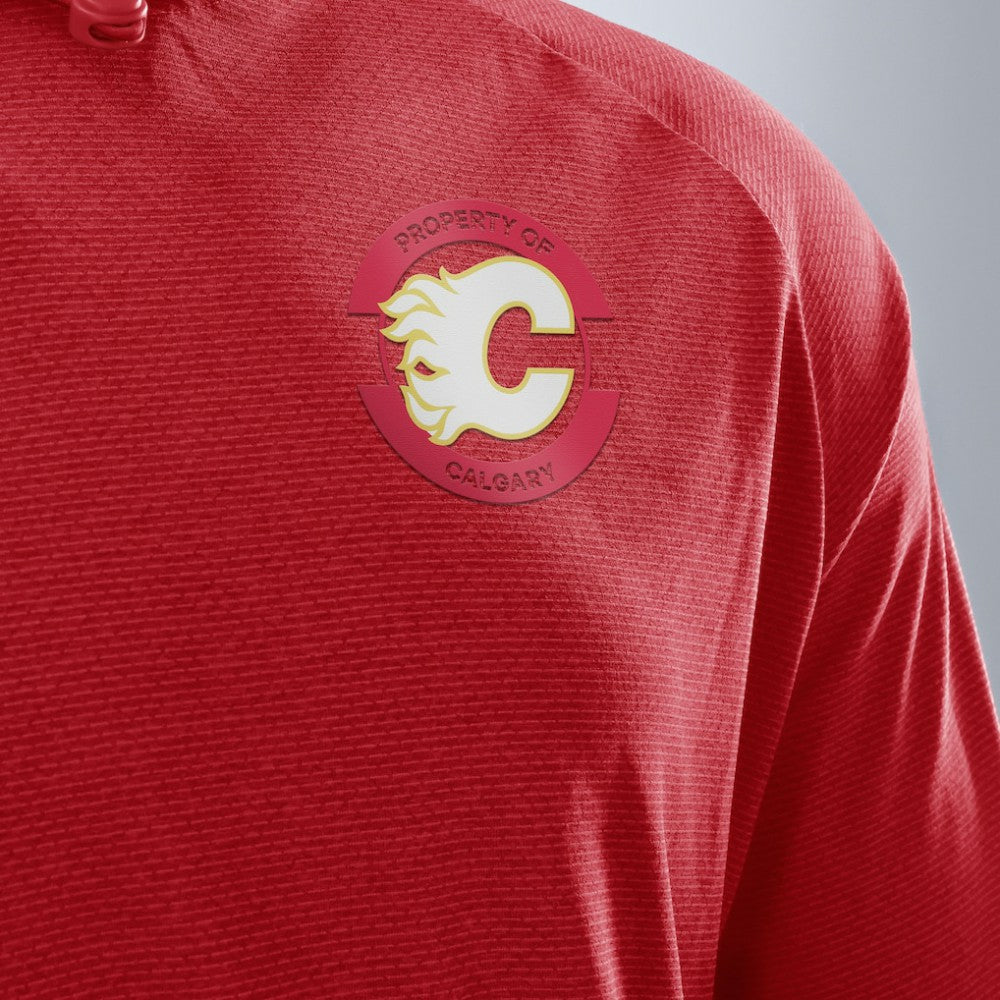 Calgary Flames Fanatics Authentic Pro Rink Hoodie - Red | Fanatics near me