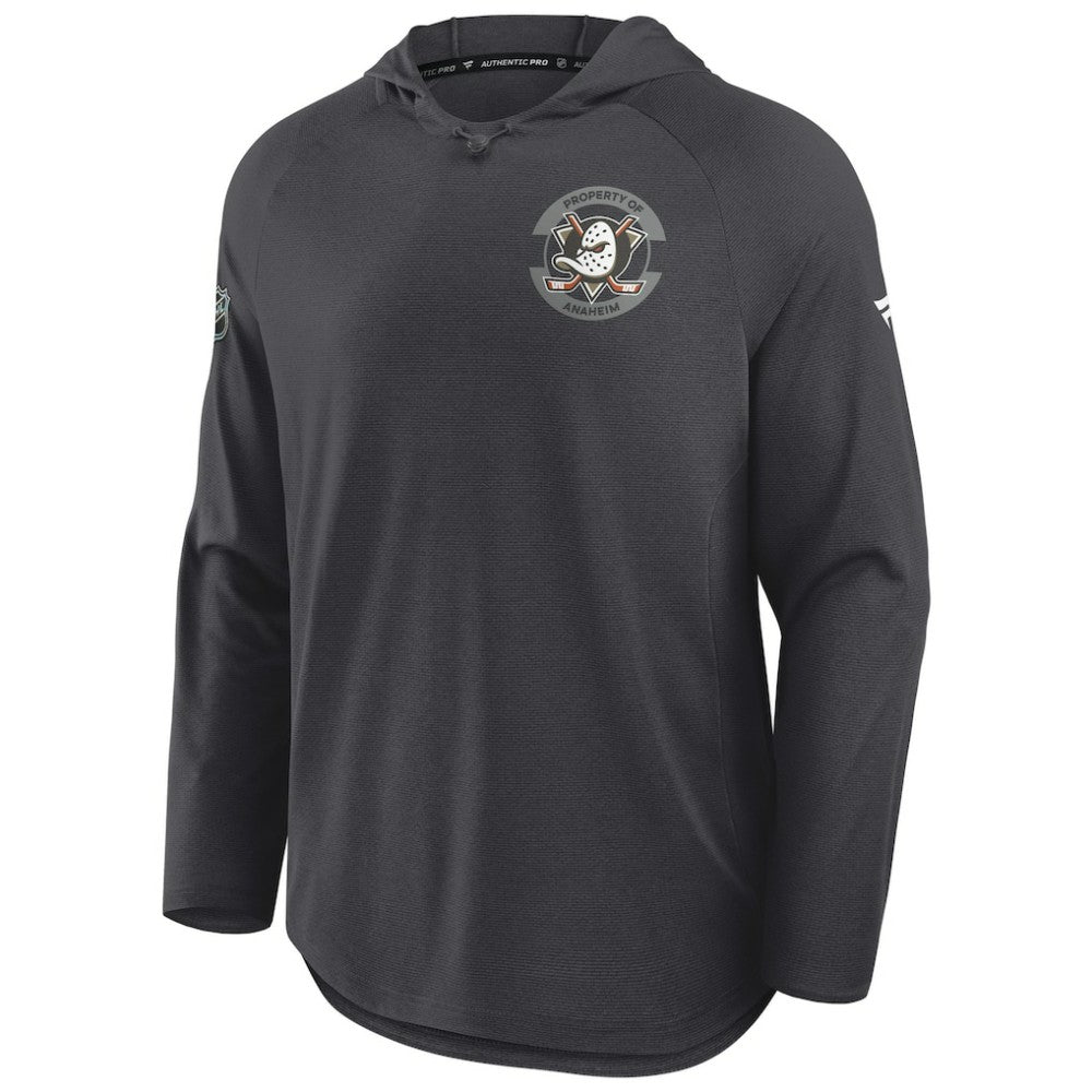 Anaheim Ducks Fanatics Authentic Pro Rink Hoodie - Charcoal | Fanatics near me