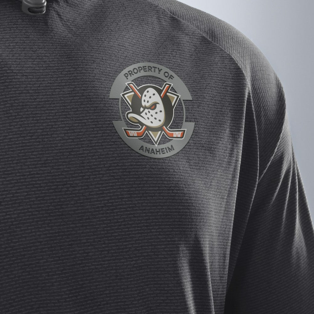 Anaheim Ducks Fanatics Authentic Pro Rink Hoodie - Charcoal | Fanatics near me
