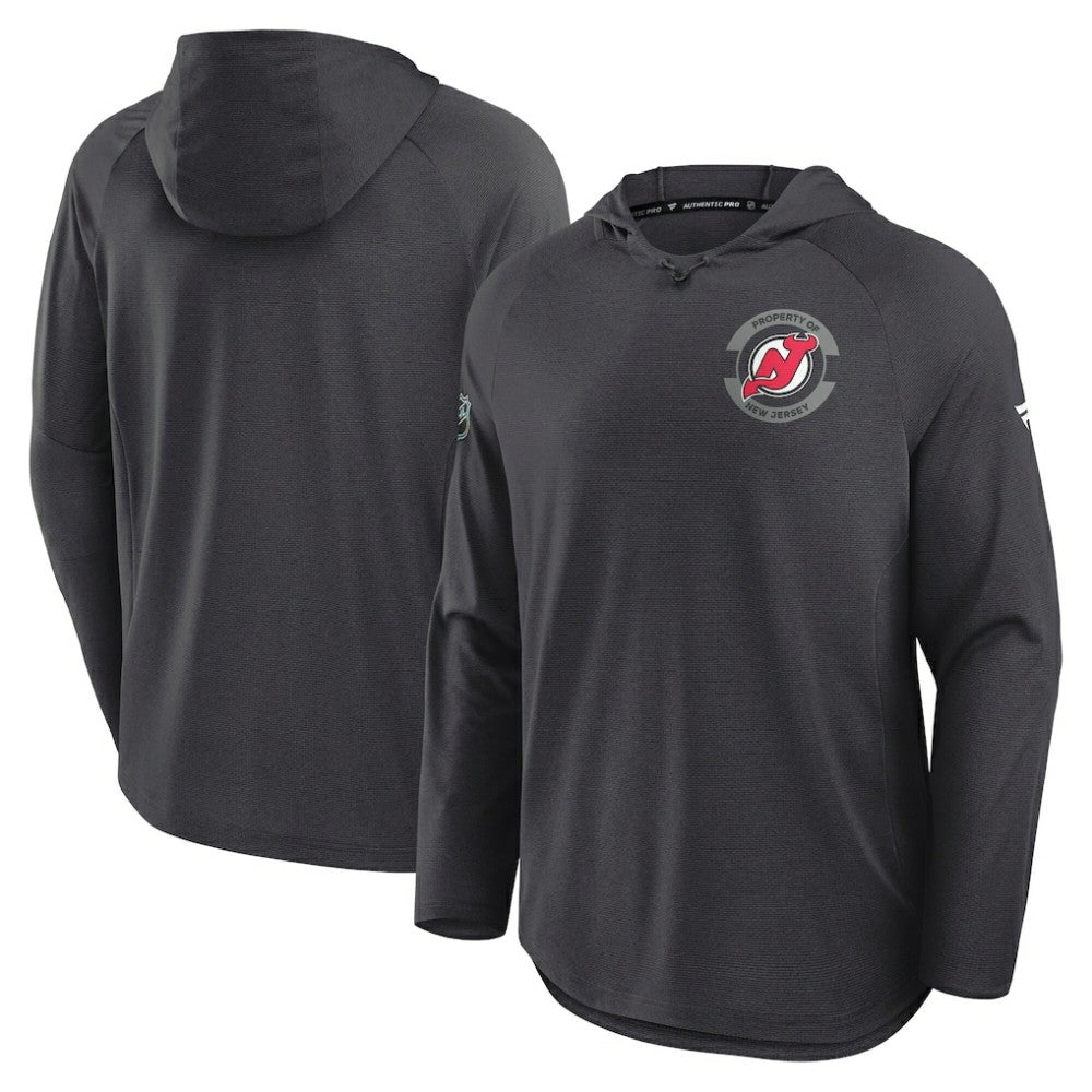 New Jersey Devils Fanatics Authentic Pro Rink Hoodie - Charcoal | Fanatics online