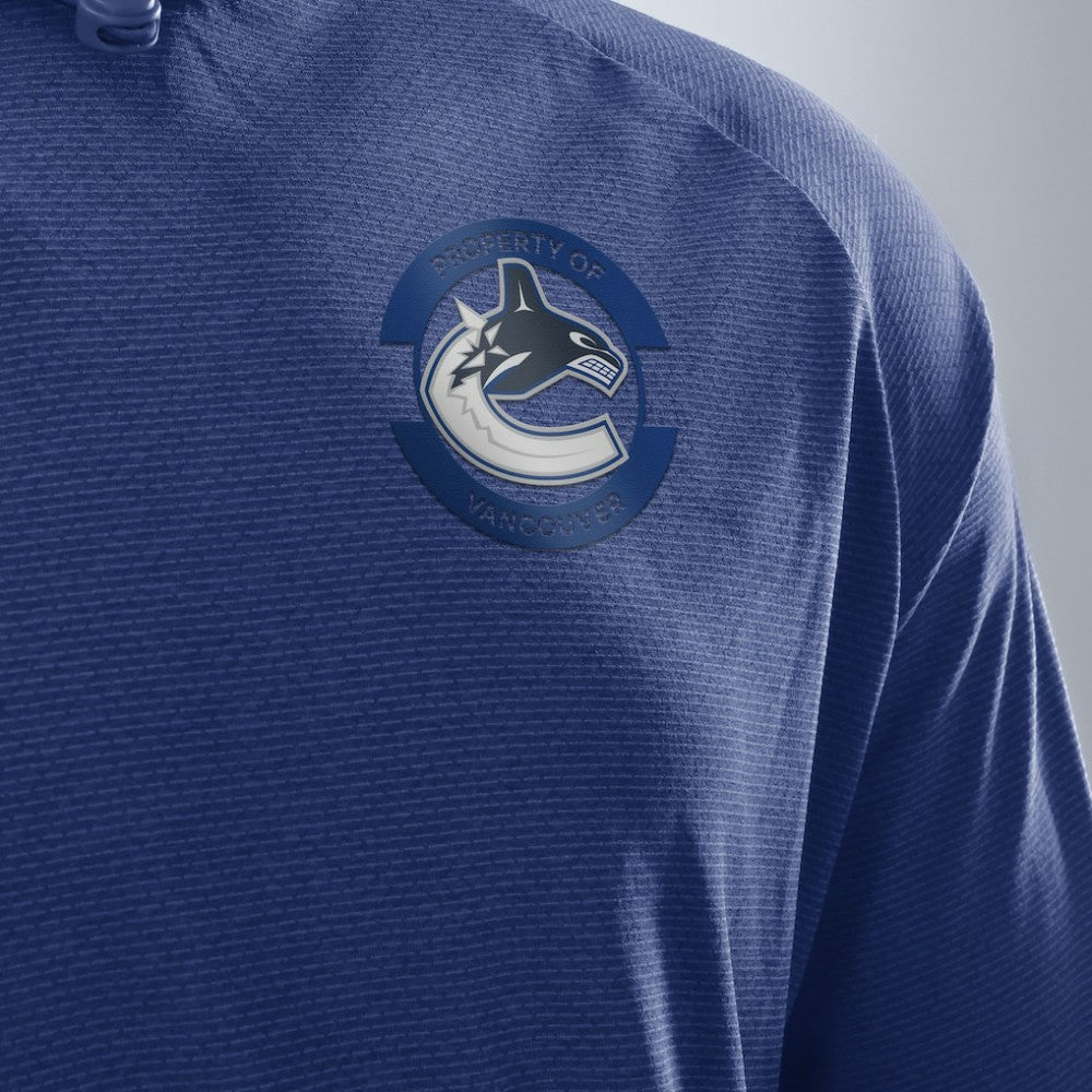 Vancouver Canucks Fanatics Authentic Pro Rink Hoodie - Blue | Fanatics sale
