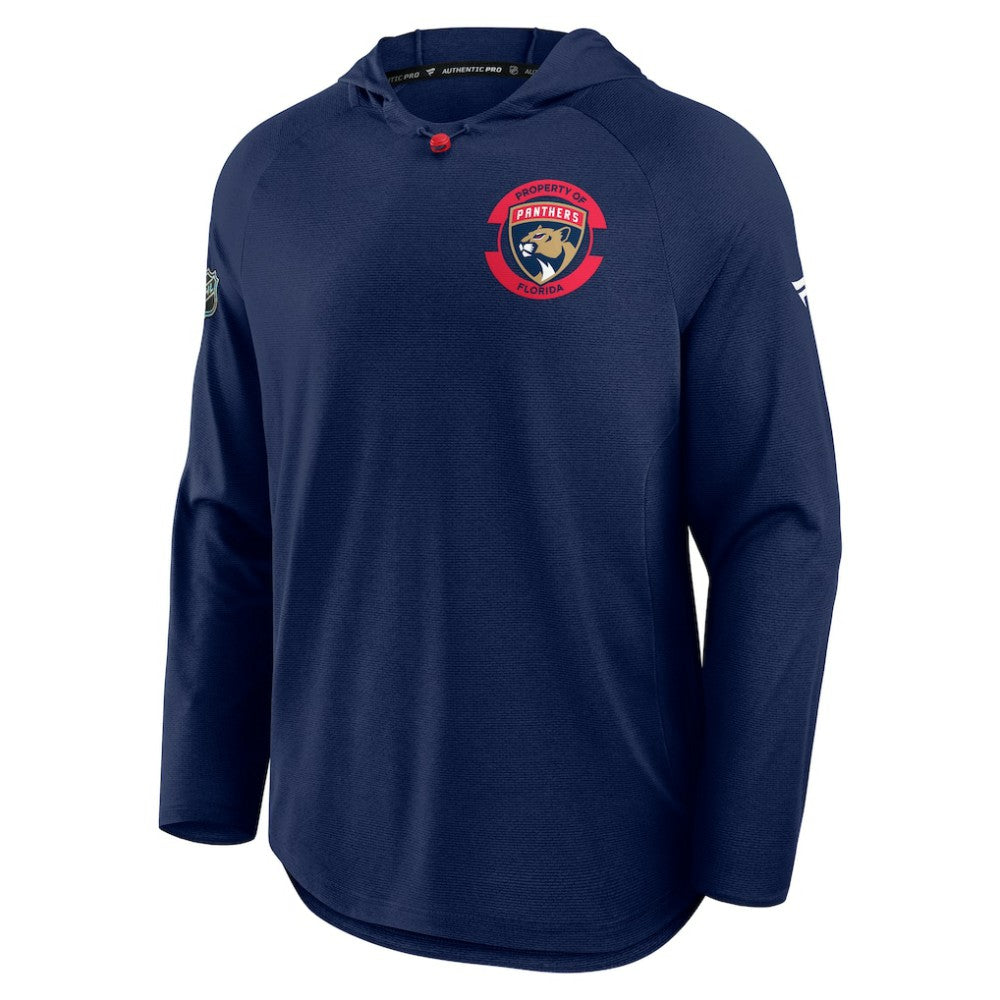 Florida Panthers Fanatics Authentic Pro Rink Raglan Hoodie - Navy | Fanatics Lifestyle