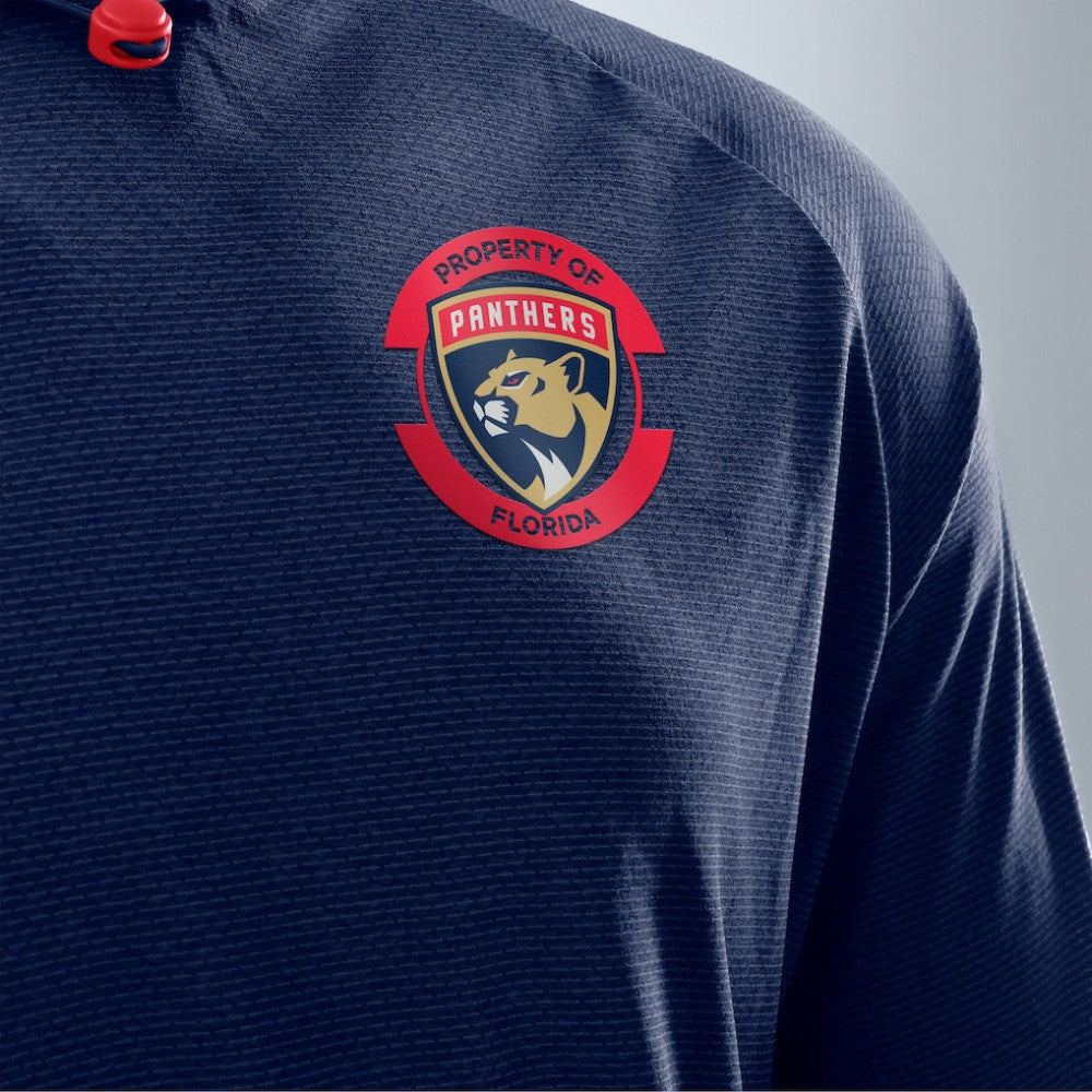 Florida Panthers Fanatics Authentic Pro Rink Raglan Hoodie - Navy | Fanatics Lifestyle
