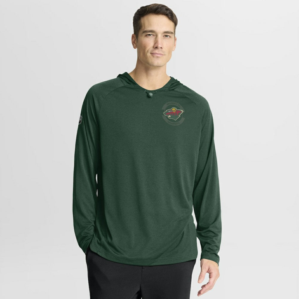 Minnesota Wild Fanatics Authentic Pro Rink Hoodie - Green | Fanatics on sale