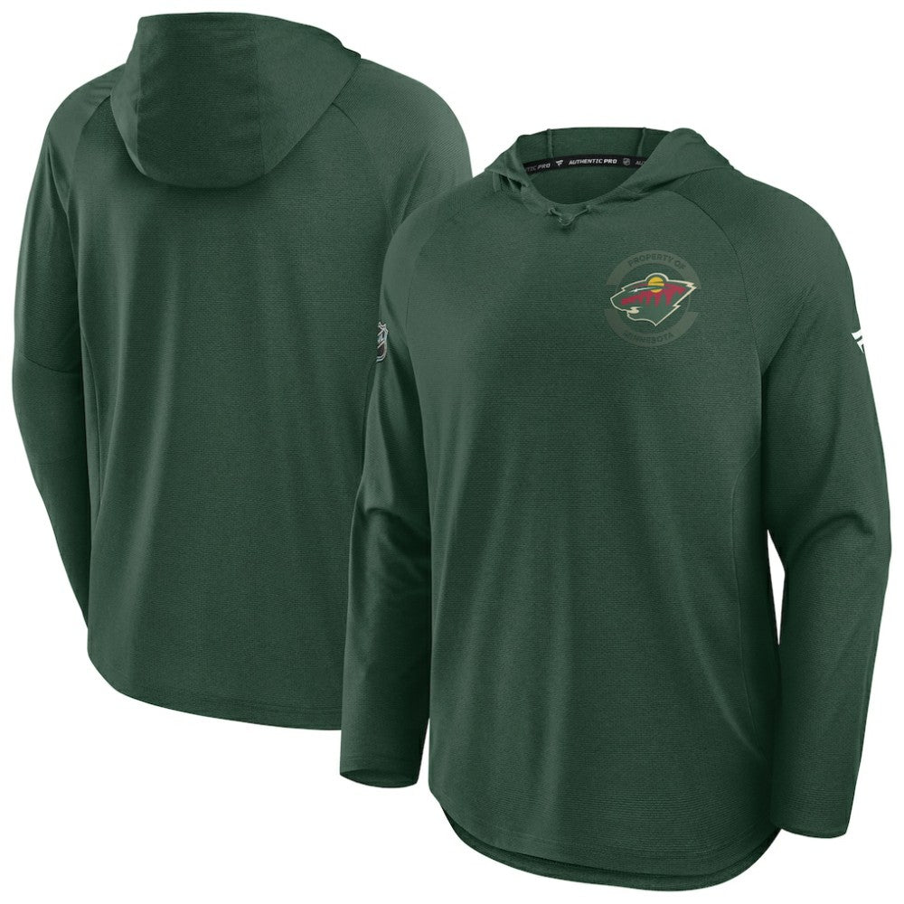 Minnesota Wild Fanatics Authentic Pro Rink Hoodie - Green | Fanatics on sale