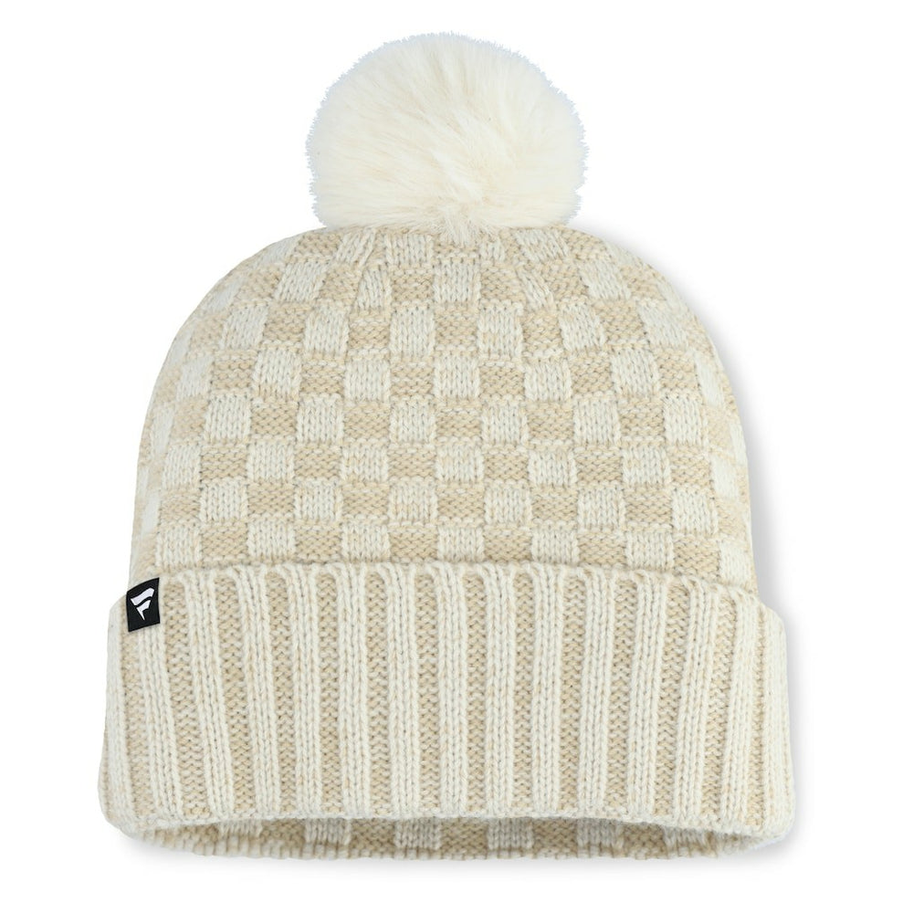 Jacksonville Jaguars Women's Nickel Cuffed Knit Hat with Pom - Natural - Fanatics