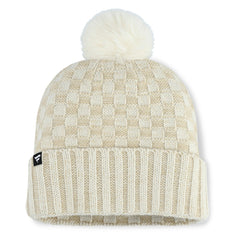 Tennessee Titans Women's Nickel Cuffed Knit Hat with Pom - Natural - Fanatics