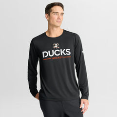 Anaheim Ducks Fanatics Authentic Pro Rink Tech Long Sleeve T-Shirt - Black | Fanatics online