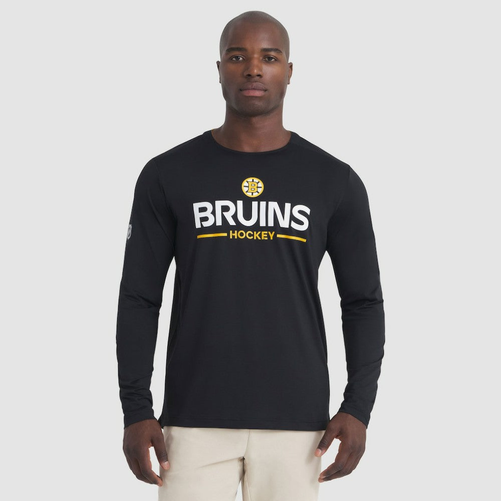 Boston Bruins Fanatics Authentic Pro Rink Tech Long Sleeve T-Shirt - Black | Fanatics Lifestyle