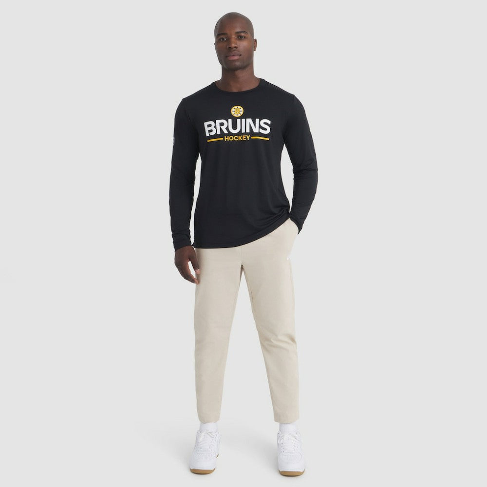 Boston Bruins Fanatics Authentic Pro Rink Tech Long Sleeve T-Shirt - Black | Fanatics Lifestyle